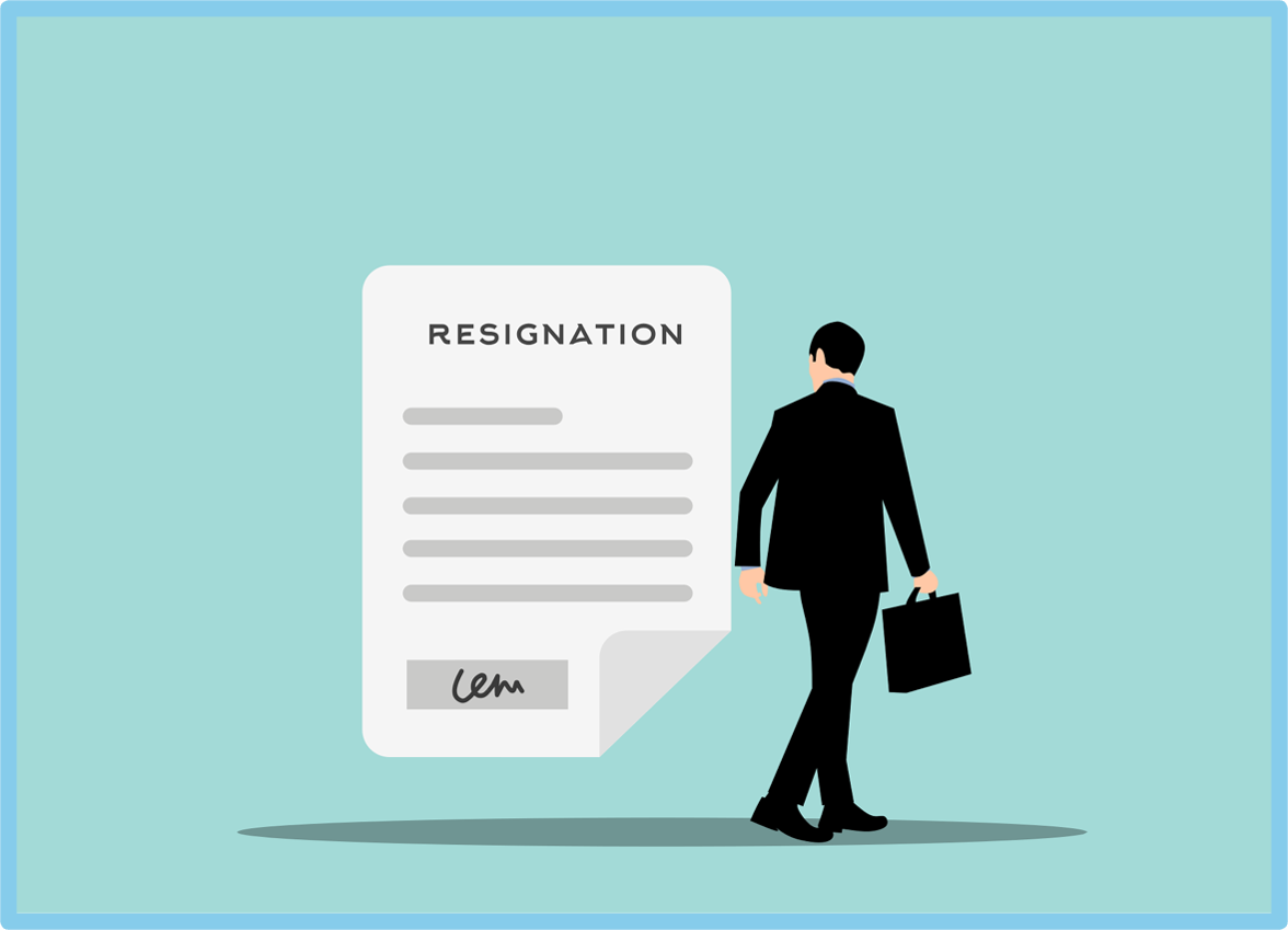 why-property-managers-quit-resignation-retention Property manager leaving after submitting a resignation letter, illustrating why property managers quit and how agencies can improve retention